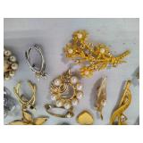 Assorted Pearl Themed Brooches