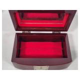 Laquered Peacock Motif Ring Box