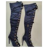 Cape Robbin Olga Over the Knee Boots (Sz 7)