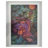 "Late Night Bear" Signed/Numbered by Minnesota Artist Barbara Dettler