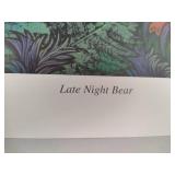 "Late Night Bear" Signed/Numbered by Minnesota Artist Barbara Dettler
