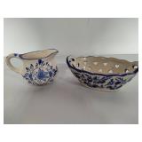 Delft Blue & Asst Blue & White Ceramics