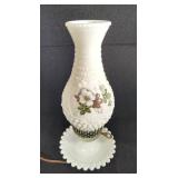 Hobnail Milk Glass Vintage Table Lamp