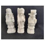 Hand Carved Soap Stone Chinese Figures