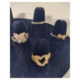 Sterling & 10K Gold Rings