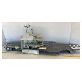 7 Foot Long 1985 GI Joe USS Flagg Aircraft Carrier Pre-Owned With Original Box (Box Beat Up And Some Pieces Missing) See Photos And 1983 Skystriker (Some Pieces Missing)
