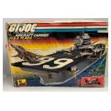 7 Foot Long 1985 GI Joe USS Flagg Aircraft Carrier Pre-Owned With Original Box (Box Beat Up And Some Pieces Missing) See Photos And 1983 Skystriker (Some Pieces Missing)