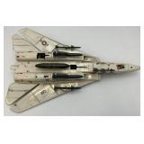 7 Foot Long 1985 GI Joe USS Flagg Aircraft Carrier Pre-Owned With Original Box (Box Beat Up And Some Pieces Missing) See Photos And 1983 Skystriker (Some Pieces Missing)