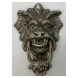 Large Casted Aluminum Lion Head Door Knocker  3 1/4" x 7 1/2" x 11"