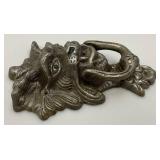 Large Casted Aluminum Lion Head Door Knocker  3 1/4" x 7 1/2" x 11"