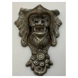 Large Casted Aluminum Lion Head Door Knocker  3 1/4" x 7 1/2" x 11"