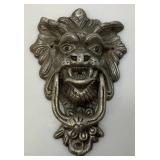 Large Casted Aluminum Lion Head Door Knocker  3 1/4" x 7 1/2" x 11"