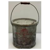 Vintage Galvanized Minnow Bucket