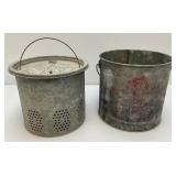 Vintage Galvanized Minnow Bucket