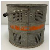 Vintage Galvanized Minnow Bucket