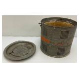 Vintage Galvanized Minnow Bucket