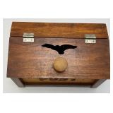 Handmade Wooden Post Box 5 1/4" x 5 3/4" x 9 5/8"