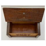 Handmade Wooden Post Box 5 1/4" x 5 3/4" x 9 5/8"