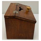 Handmade Wooden Post Box 5 1/4" x 5 3/4" x 9 5/8"
