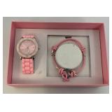 Collectible Hope, Strength, Courage And Love Watch And Bracelet Set (New Old Stock)