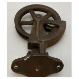 Vintage 5 1/2" Heavy Metal Pulley