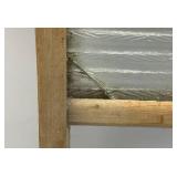 Vintage Atlantic No.510 Washboard With Glass 12 1/2" x 24" (Glass Has Small Crack In Corner)
