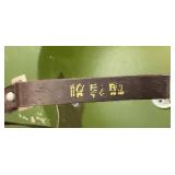 Vintage Chinese Military Pith Helmet Green With Chinese Writing