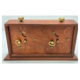 Wind Up Mechanical Wooden  Chess Clock 4" x 7 1/2"