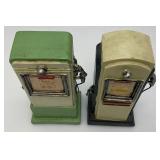Two Vintage Looking Gas Pump Banks 8 1/4" Tall
