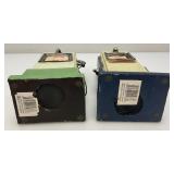 Two Vintage Looking Gas Pump Banks 8 1/4" Tall