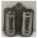 Misc. Vintage Items Including Double Tin Match Holder, Muffin Tin, Metal Door Knocker And More