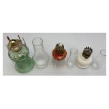 Misc. Vintage Collectible Oil Lamps Tallest Is 12 1/2"