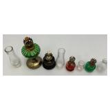 Misc. Vintage Collectible Oil Lamps Tallest Is 10 1/2"