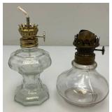 Misc. Vintage Collectible Oil Lamp Bases And Misc. Flutes