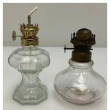 Misc. Vintage Collectible Oil Lamp Bases And Misc. Flutes