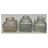 Misc. Vintage Glass Ink Wells, Bottles And more