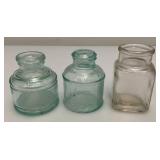 Misc. Vintage Glass Ink Wells, Bottles And more