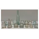 Misc. Vintage Glass Ink Wells, Bottles And more