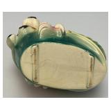 Vintage Royal Copley Puppy In Wagon Planter 4" x 6 1/2" x 6 3/4"