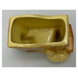 Vintage Royal Copley Duck By Wheelbarrow Planter 3" x 4" x 5 1/2"