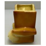 Vintage Royal Copley Duck By Wheelbarrow Planter 3" x 4" x 5 1/2"