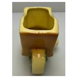 Vintage Royal Copley Duck By Wheelbarrow Planter 3" x 4" x 5 1/2"