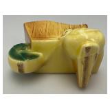 Vintage Royal Copley Duck By Wheelbarrow Planter 3" x 4" x 5 1/2"
