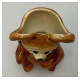 Vintage Royal Copley Teddy Bear Planter 6 1/2" Tall
