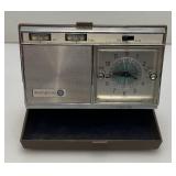 Vintage Mid-Century Westinghouse Travel Clock AM Radio