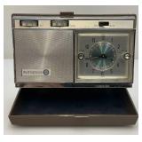 Vintage Mid-Century Westinghouse Travel Clock AM Radio