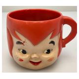 1972 FLINTSTONES Brand Multi-Vitamins Collectible Character Cups Including Fred, Dino,  Bam-Bam & Pebbles