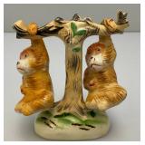 Very Cool Vintage Made in Japan Monkeys Swinging From Tree Salt And Peppers Shakers 3" x 4"