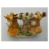 Very Cool Vintage Made in Japan Monkeys Swinging From Tree Salt And Peppers Shakers 3" x 4"