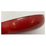 Vintage Mid-Century Japanese Lacquerware Botanical Bowls 1 1/2" x 6" (One Bowl Repaired)